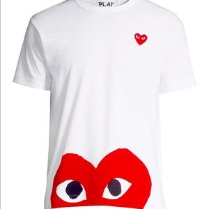 Come des Garçons Play Red Heart Shirts